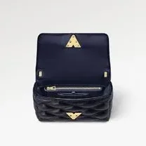 Louis Vuitton GO- Navy Blue Bag - 9.1 Inches/