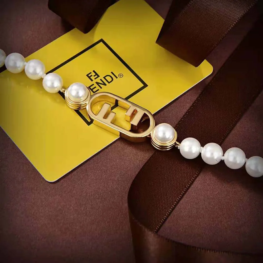 Fendi O'Lock Choker Gold for Women in colored Choker
