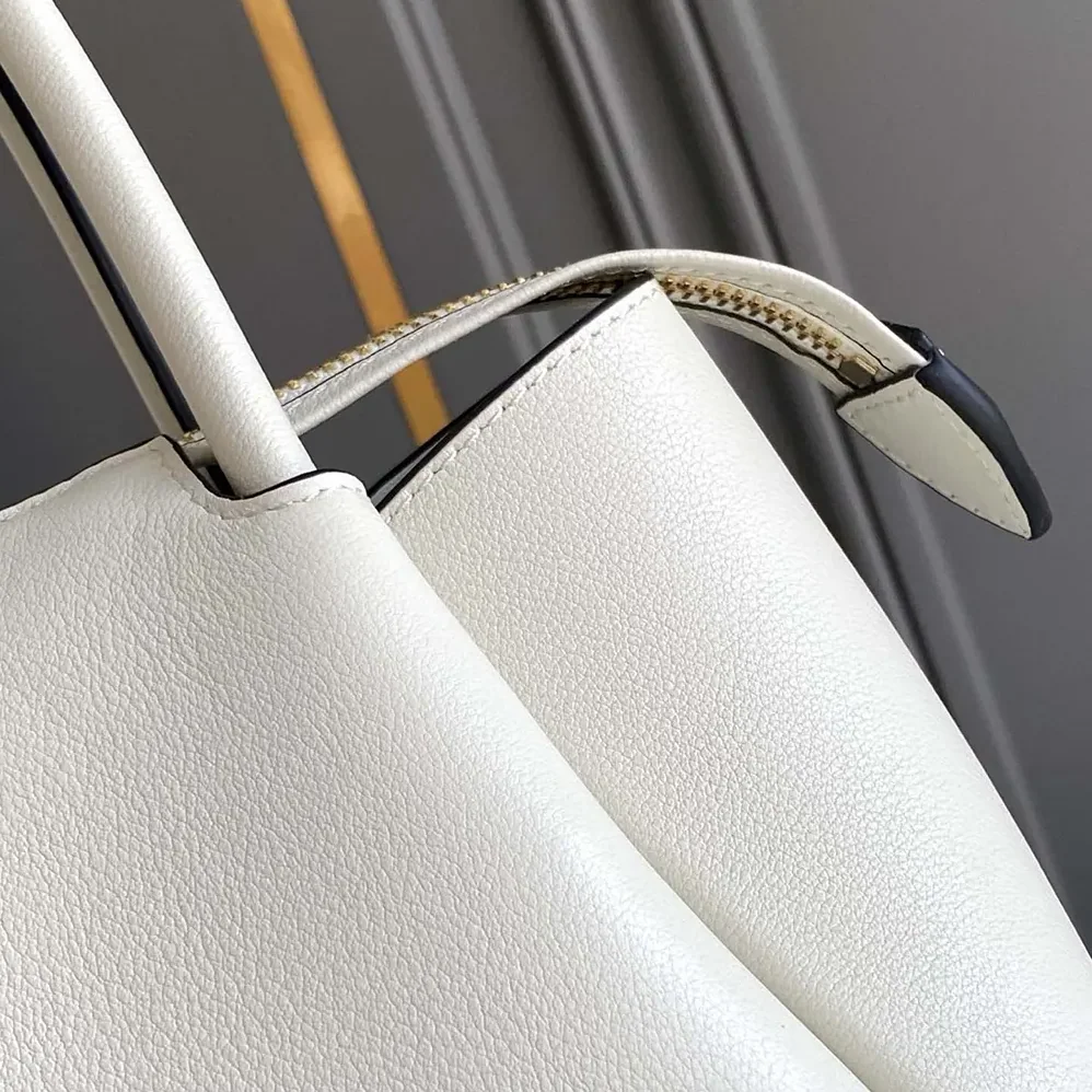 Prada Darling Medium Leather Shoulder Bag for Women in White