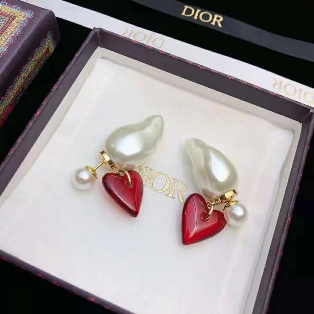 Dior Clair D Lune Brooch White Resin Pearls and White Crystals for Women
