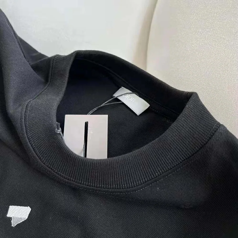 Dior Relaxed-Fit T-shirt Black Organic Cotton Compact Jersey for Men