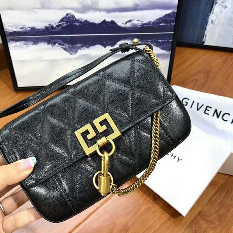 Givenchy Mini Pocket Bag in Diamond Quilted Leather for Women in Black Givenchy Mini Pocket Bag in Diamond Quilted Leather for Women in Black