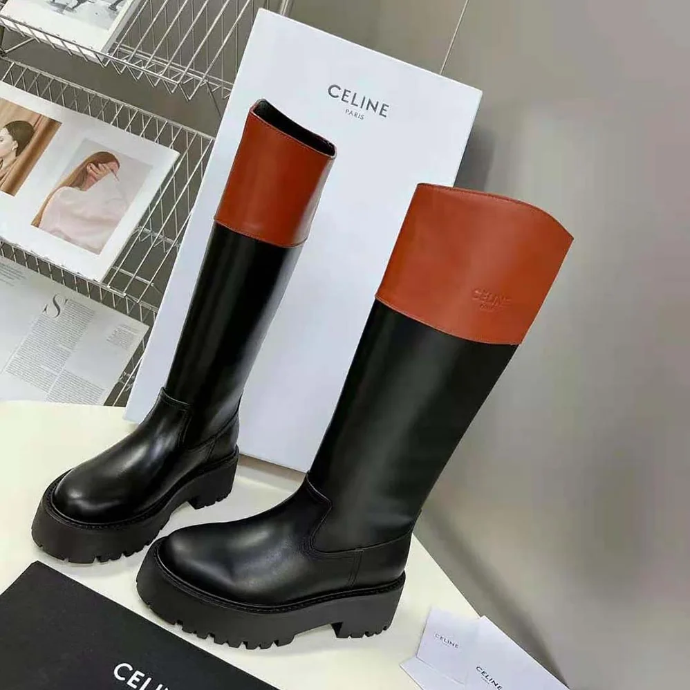 Celine Bulky High Boot in Calfskin for Women Celine Bulky High Boot in Calfskin for Women