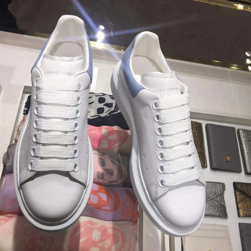 Alexander McQueen Oversized Sneaker Shoes for Women in Blue Alexander McQueen Oversized Sneaker Shoes for Women in Blue