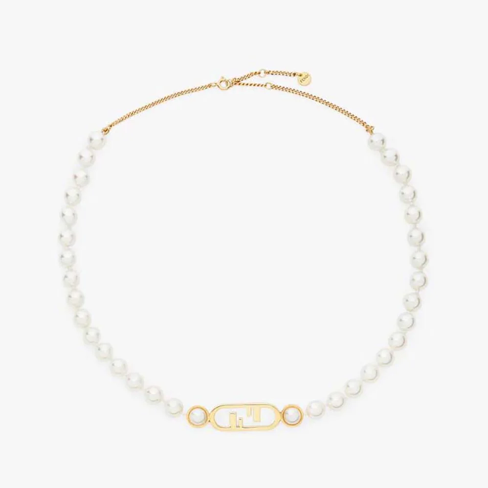 Fendi O'Lock Choker Gold for Women in colored Choker