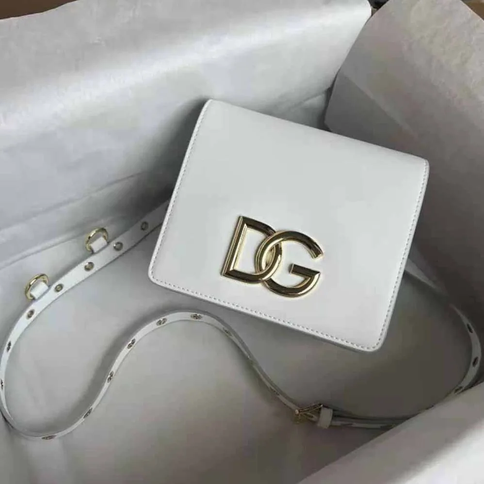 Dolce Gabbana D&G Calfskin Crossbody 3.5 Bag for Women in White