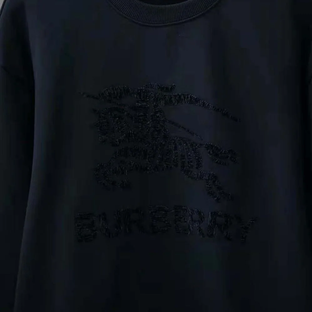Burberry EKD Motif Cotton Sweatshirt for Men in Black Burberry EKD Motif Cotton Sweatshirt for Men in Black