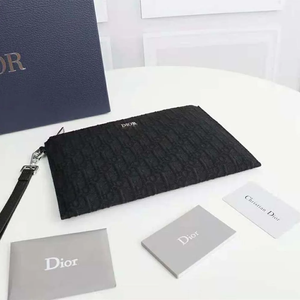 Dior Pouch Black Dior Oblique Jacquard for Men