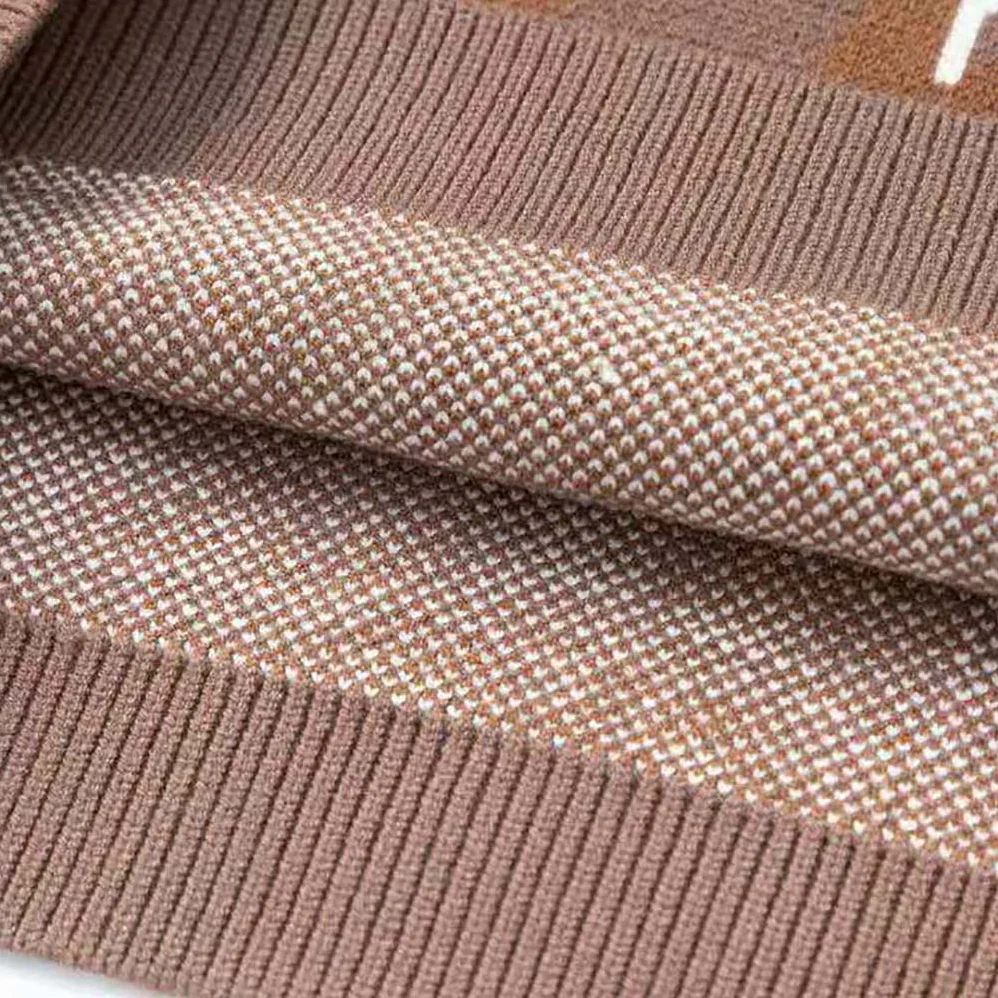 Dior Oversized Cactus Jack Dior Sleeveless Sweater Beige and Brown Cashmere Jacquard for Men