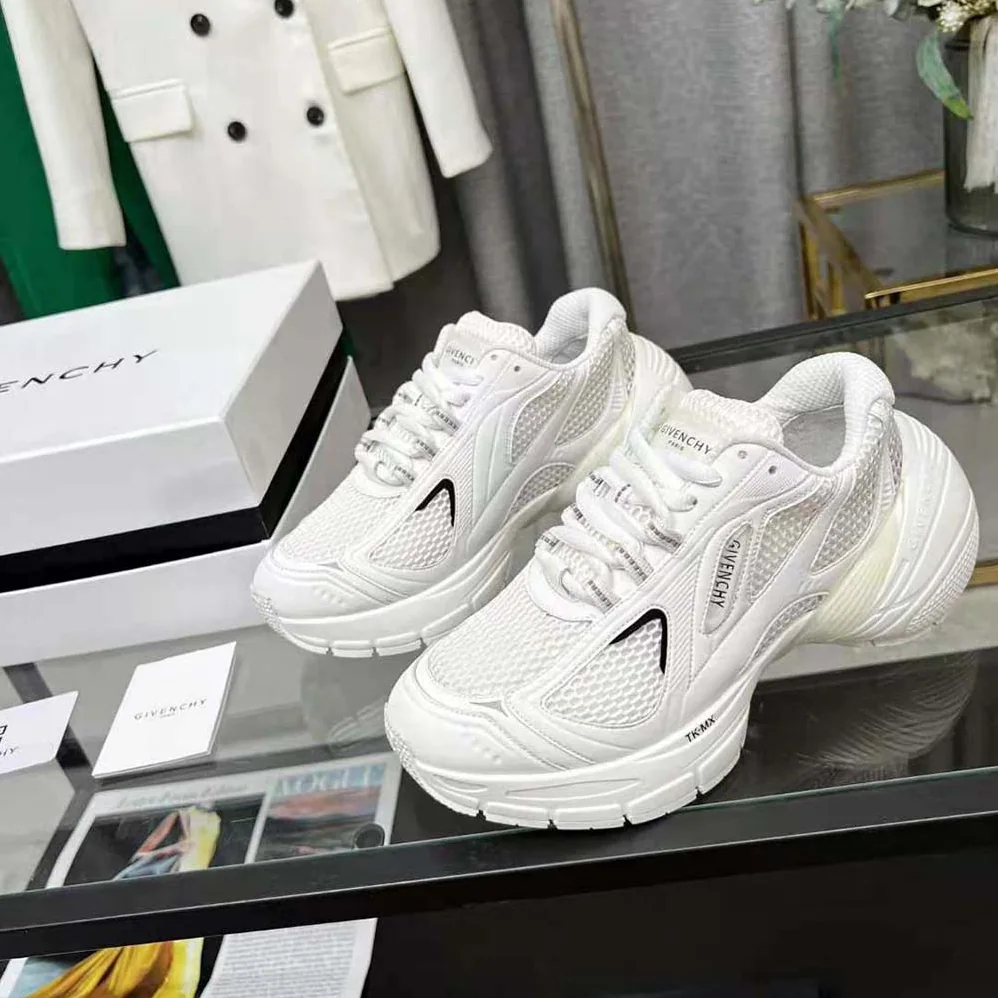 Givenchy TK-MX Runner Sneakers in Mesh for Unisex in White Givenchy TK-MX Runner Sneakers in Mesh for Unisex in White