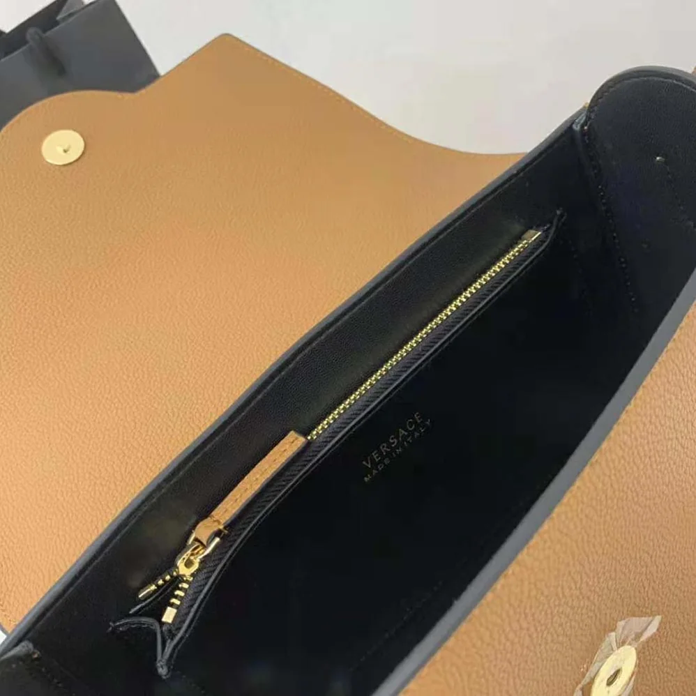 Versace La Medusa Shoulder Bag for Women in Brown Versace La Medusa Shoulder Bag for Women in Brown