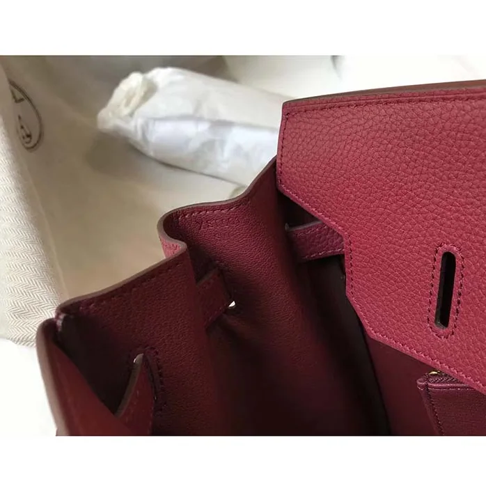 Hermes Birkin 30 Bag in Epsom Leather with Gold Hardware in Maroon Hermes Birkin 30 Bag in Epsom Leather with Gold Hardware in Maroon