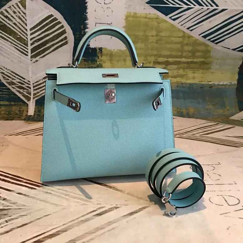 Hermes Kelly Light Yellow Silver Toned Hardware / Hermes Kelly Light Yellow Silver Toned Hardware /