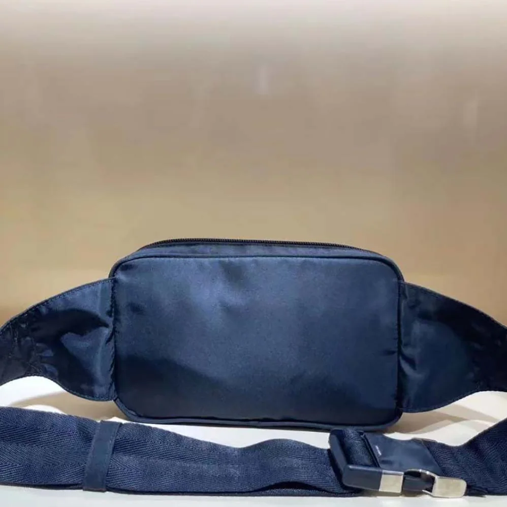Prada Re-Nylon and Saffiano Leather Belt Bag for Unisex in Black