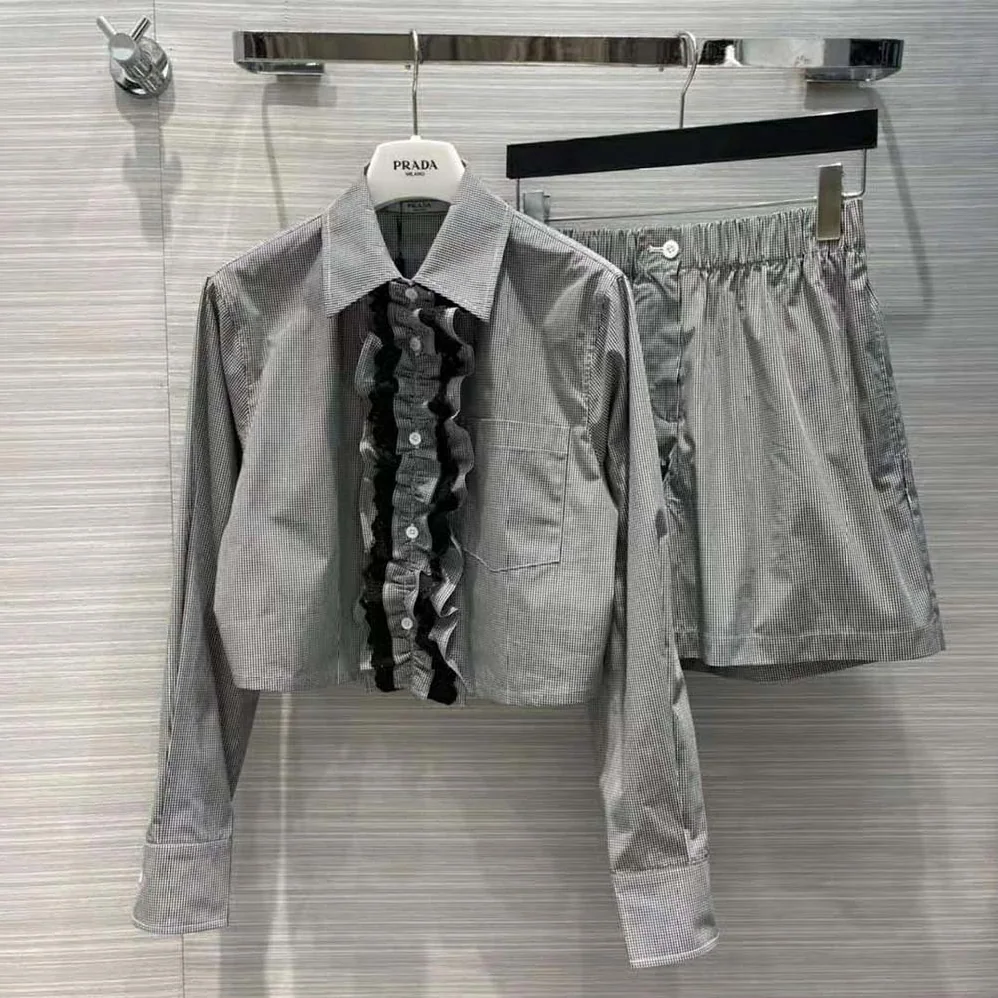Prada Gingham Check Shirt for Women Prada Gingham Check Shirt for Women