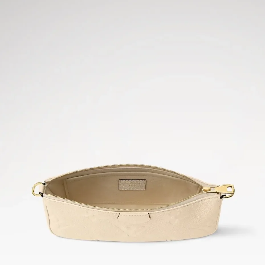 Louis Vuitton Multi Pochette Accessoires Shoulder Bag / Cream Monogram Empreinte Gold Hardware
