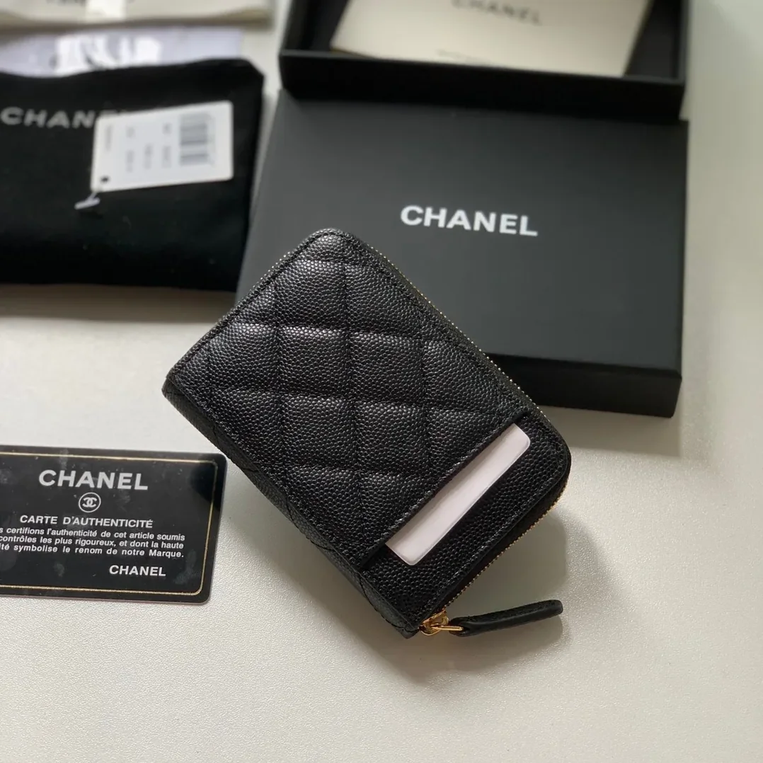 Chanel Zipped Coin Purse Pink Bag /