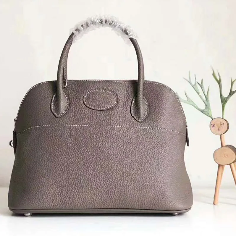 Hermes Bolide 31 bag in Taurillon Clemence Leather for Women in Gray Hermes Bolide 31 bag in Taurillon Clemence Leather for Women in Gray