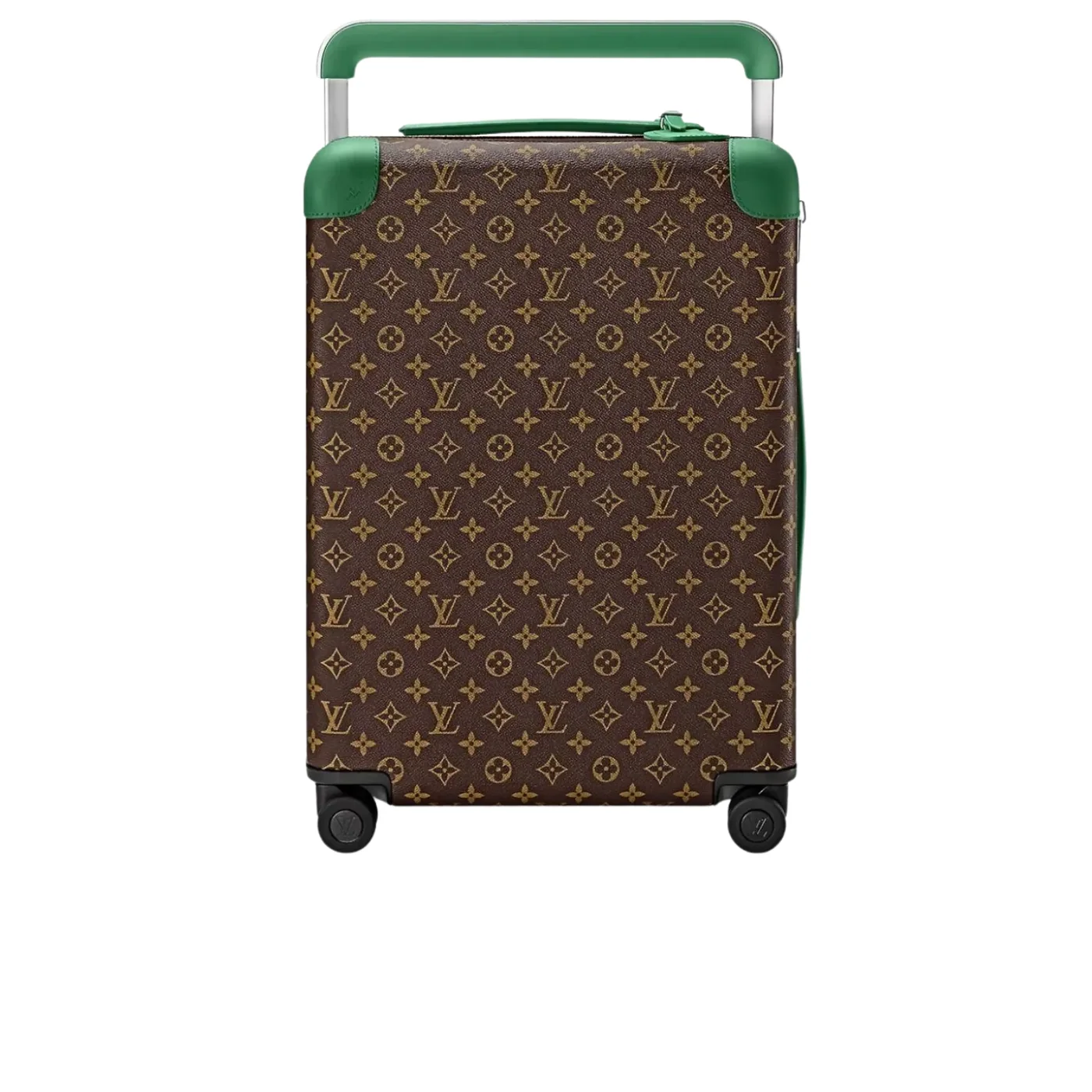 Louis Vuitton Horizon 55 Suitcase in Brown/ Green Silver Hardware Louis Vuitton Horizon 55 Suitcase in Brown/ Green Silver Hardware