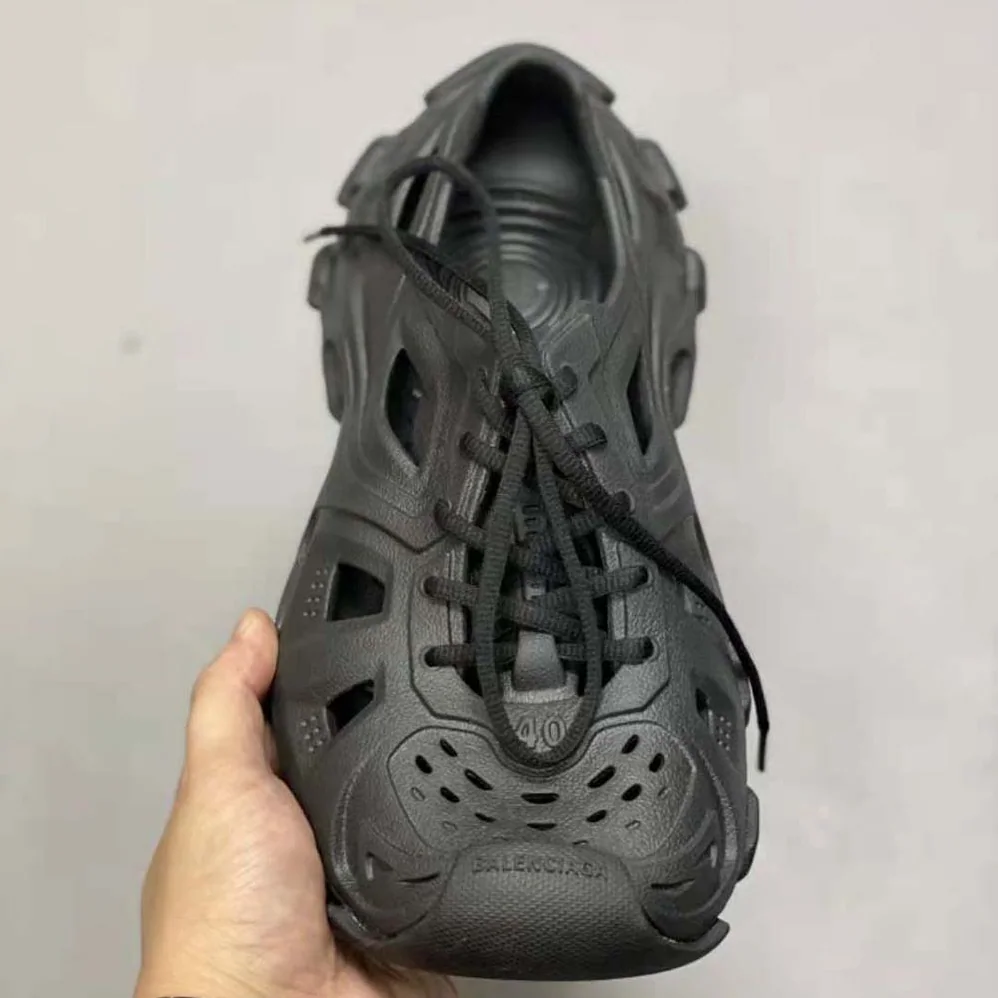 Balenciaga HD Lace for Unisex in up Sneaker in Black Balenciaga HD Lace for Unisex in up Sneaker in Black