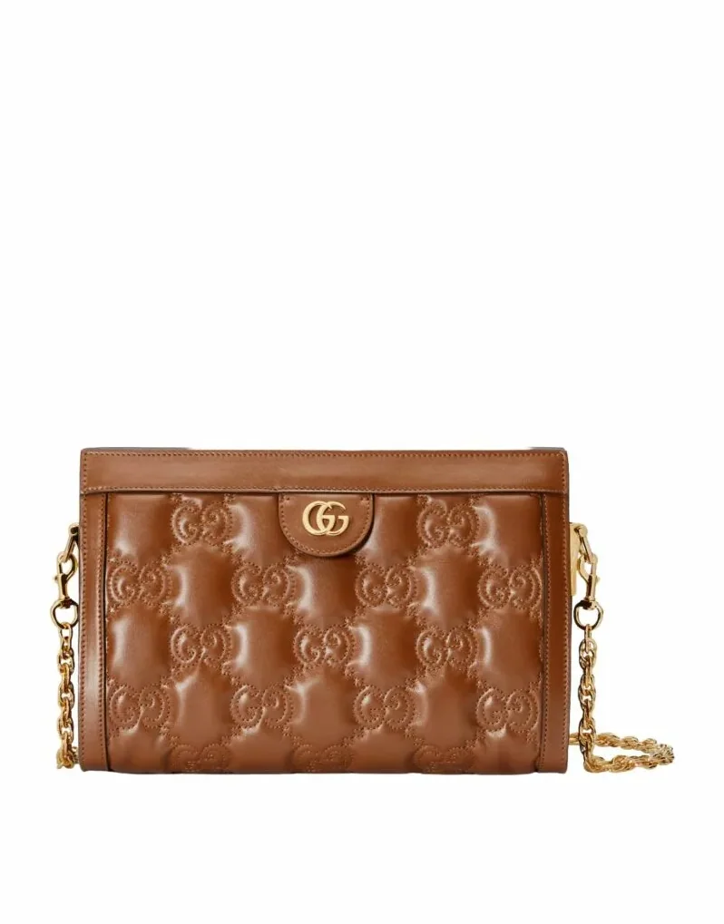 Gucci GG Matelassé Small Bag Brown Gucci GG Matelassé Small Bag Brown