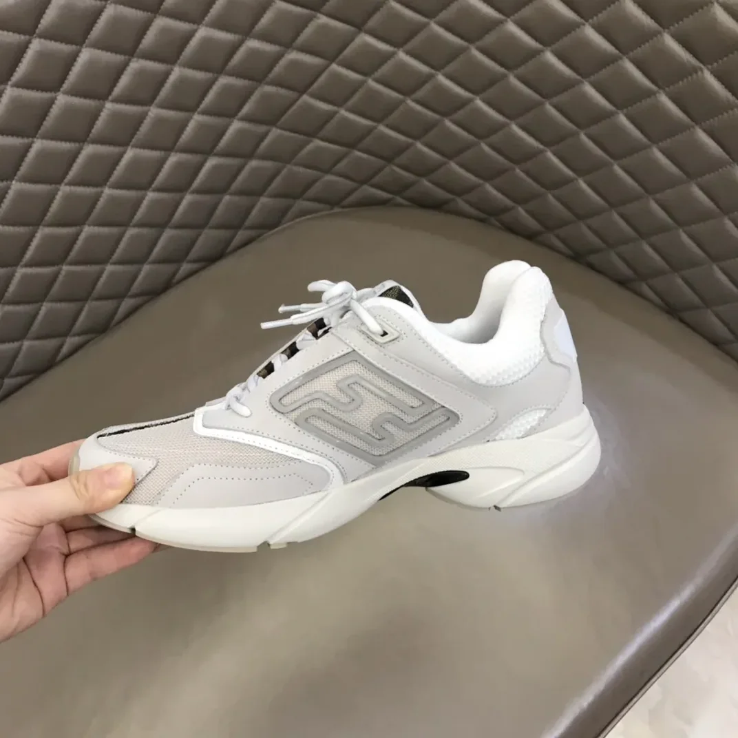 FD Fendi Faster Trainers Sneakers White 7E1555AKX6F1ICF FD Fendi Faster Trainers Sneakers White 7E1555AKX6F1ICF