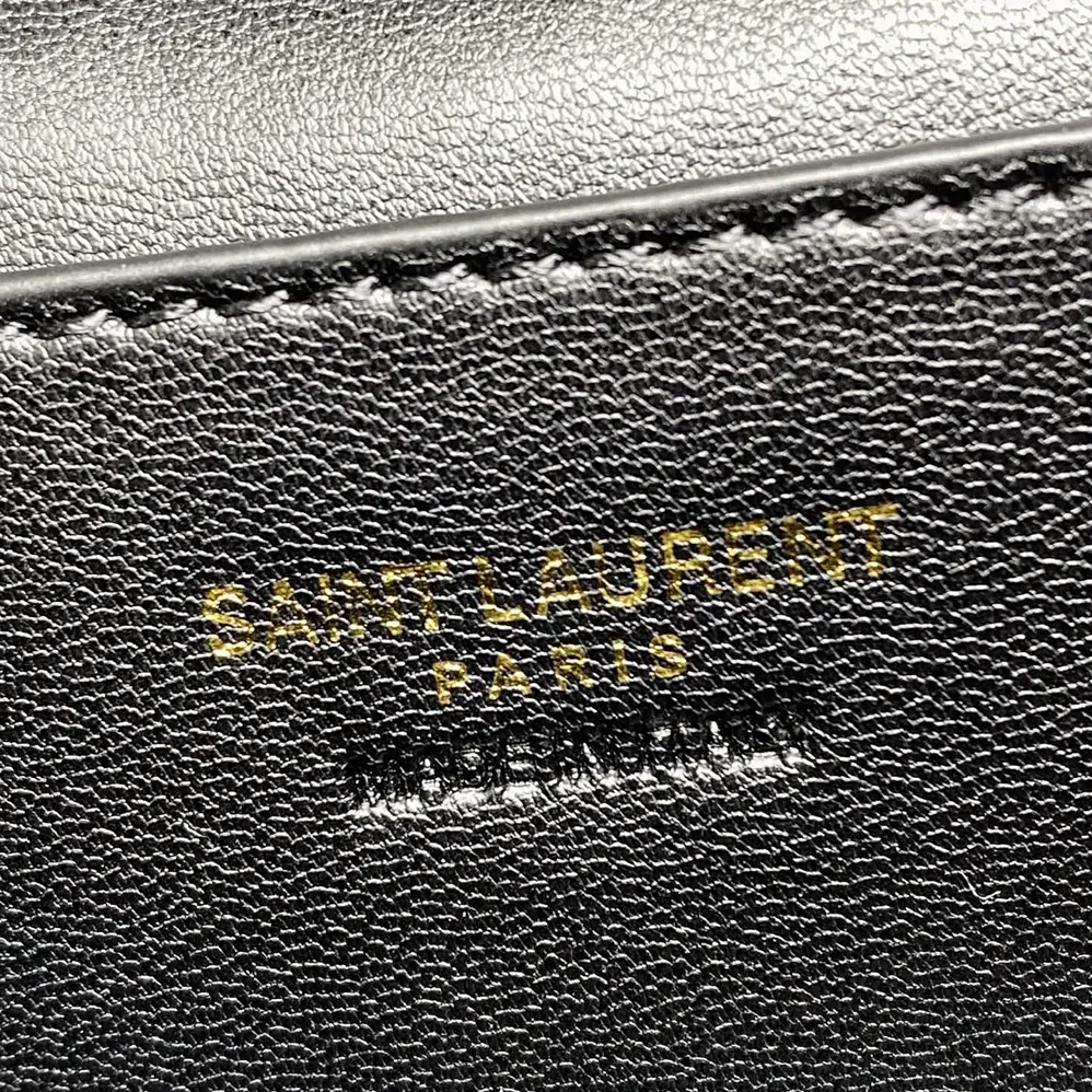 Saint Laurent YSL Gaby Vanity Bag In Lambskin for Women in Brown Saint Laurent YSL Gaby Vanity Bag In Lambskin for Women in Brown