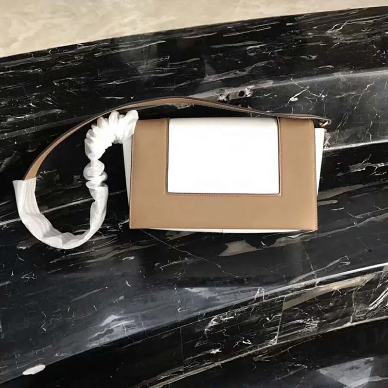 Celine Medium Frame Bag in Shiny Smooth Calfskin for Women in Brown