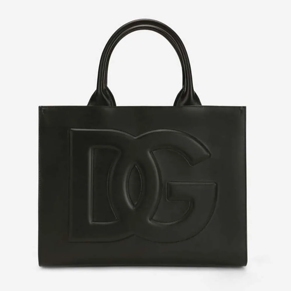 Dolce Gabbana D&G Small Calfskin DG Daily Shopper for Women in Black Dolce Gabbana D&G Small Calfskin DG Daily Shopper for Women in Black