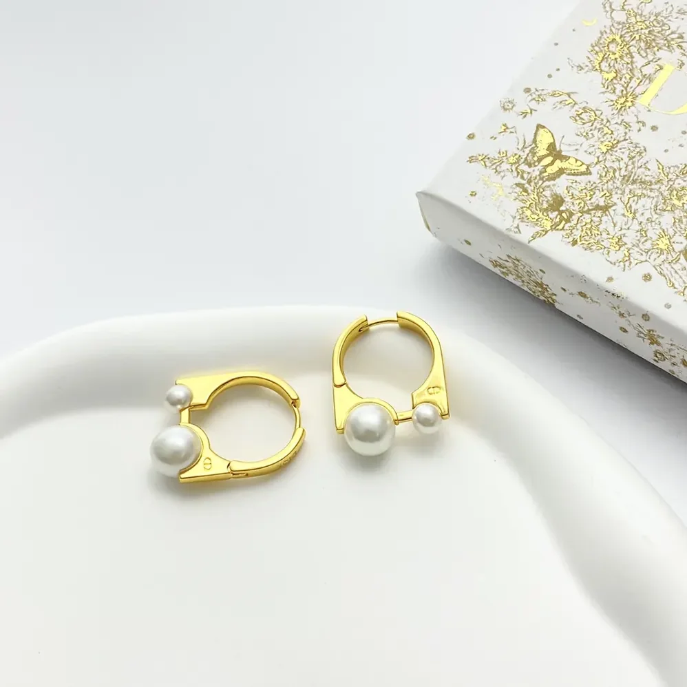 Dior Medium Dior Tribales New Look Earrings Gold-Finish and Silver for Women in Finish Metal