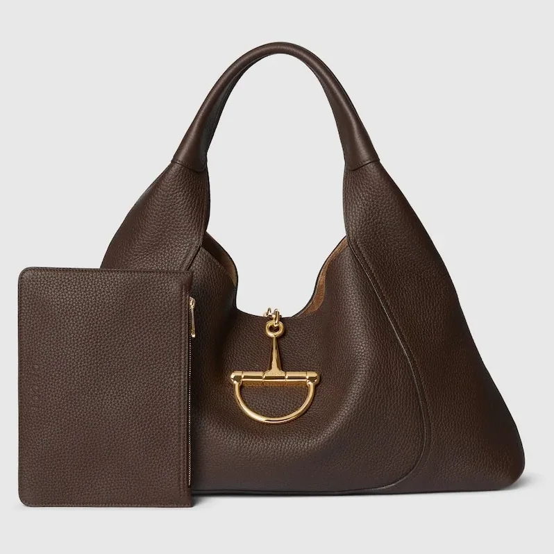 Gucci Softbit Maxi Shoulder Bag Dark Brown / Gucci Softbit Maxi Shoulder Bag Dark Brown /