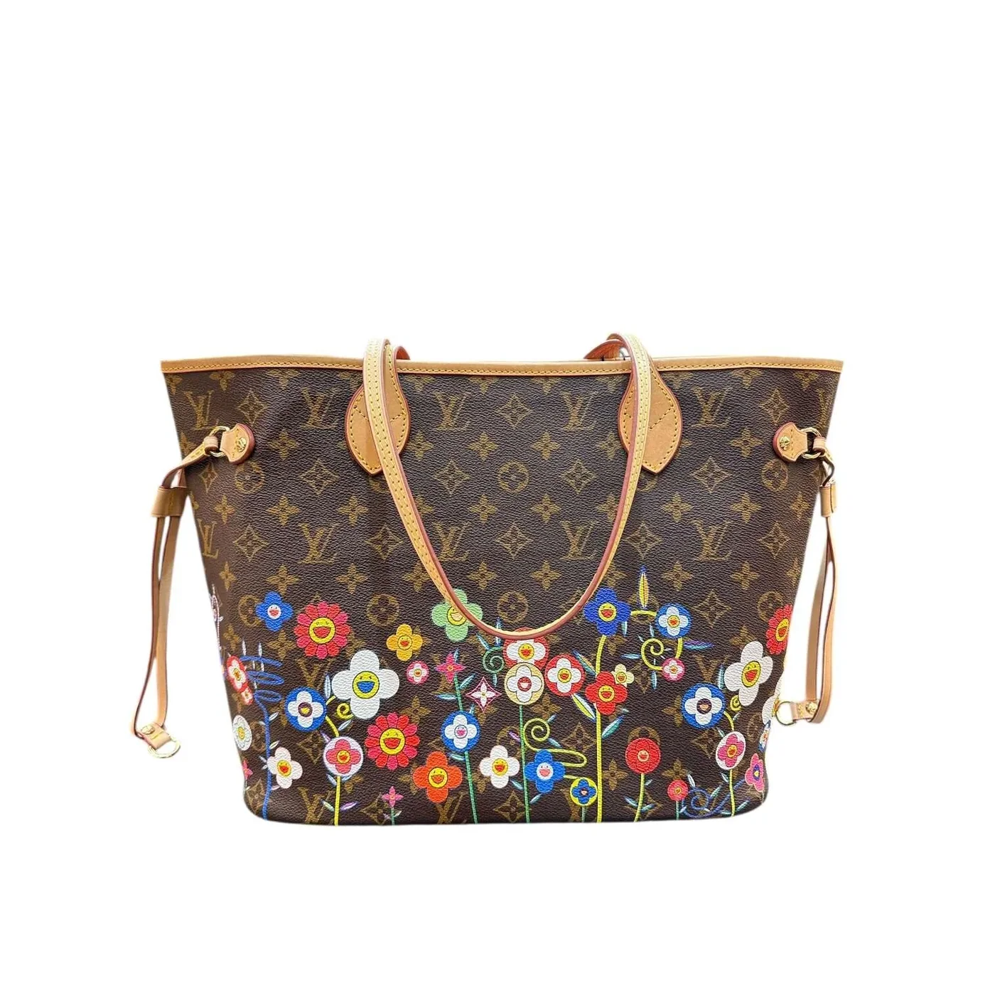Floral Monogram Neverfull MM Tote Bag | Urban Valore