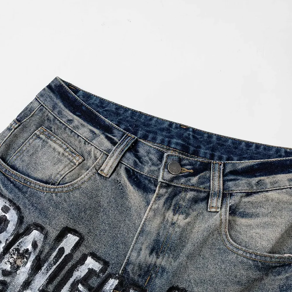 Balenciaga Relaxed Fit Pants in Blue Cotton Denim for Women Balenciaga Relaxed Fit Pants in Blue Cotton Denim for Women