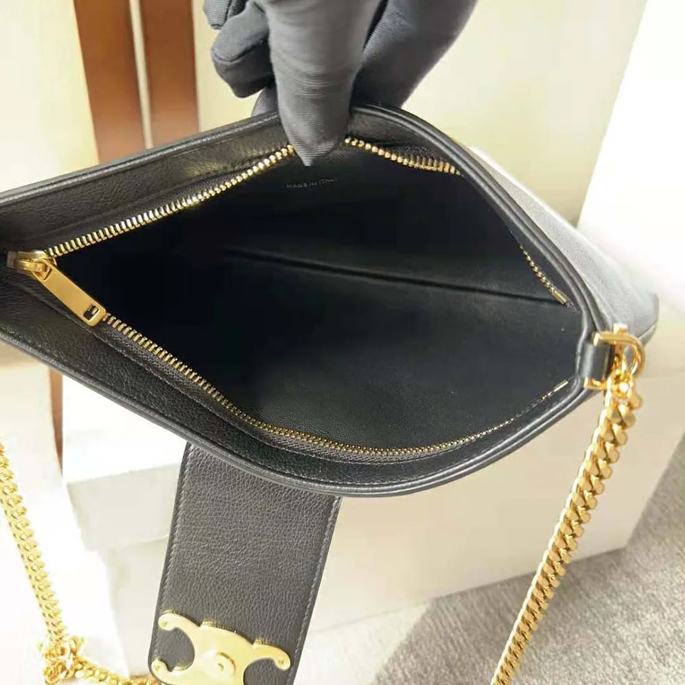 Celine Medium Wiltern Bag in Smooth Calfskin for Women in Black