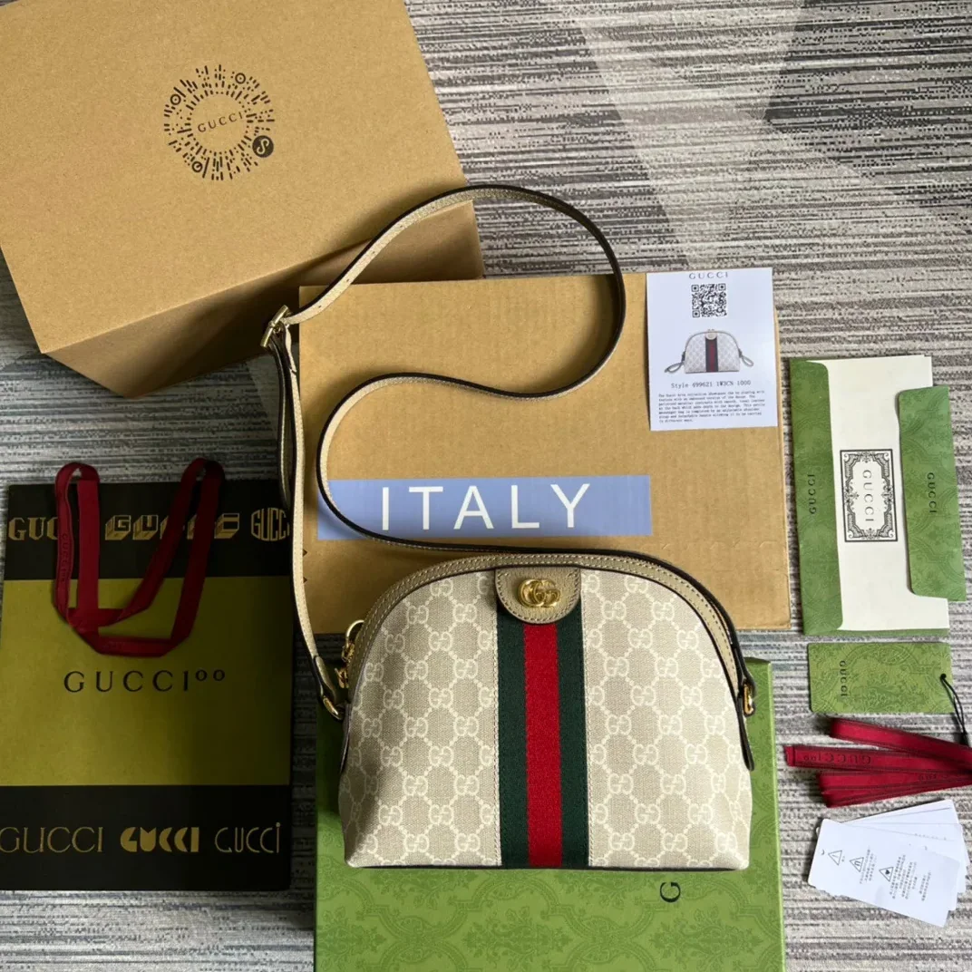 Gucci Ophidia Small GG Shoulder Bag Beige Gucci Ophidia Small GG Shoulder Bag Beige