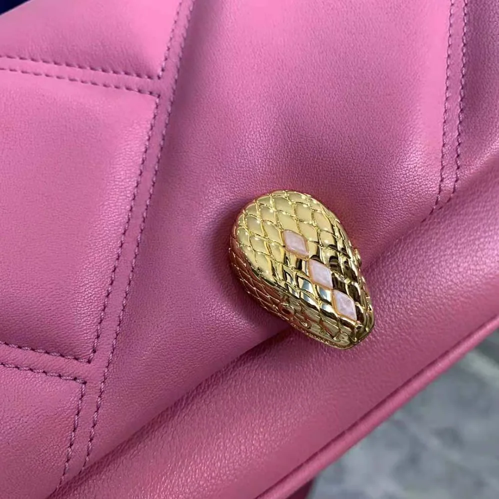 Bvlgari Serpenti Cabochon Crossbody Mini Bag for Women in Pink Bvlgari Serpenti Cabochon Crossbody Mini Bag for Women in Pink