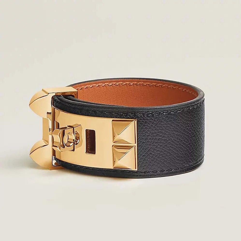 Hermes Collier De Chien 24 Bracelet for Unisex in Black Hermes Collier De Chien 24 Bracelet for Unisex in Black
