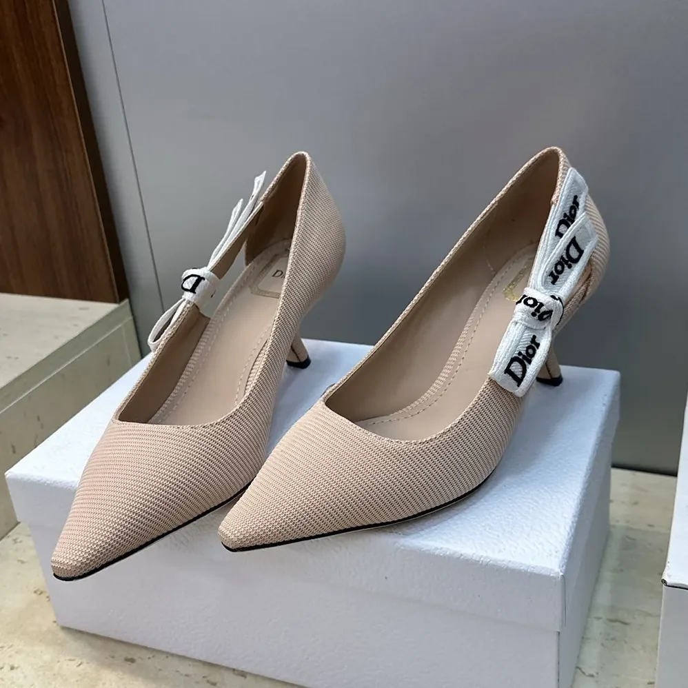 Dior J'Adior Pump Rose Soupir Technical Fabric for Women Dior J'Adior Pump Rose Soupir Technical Fabric for Women