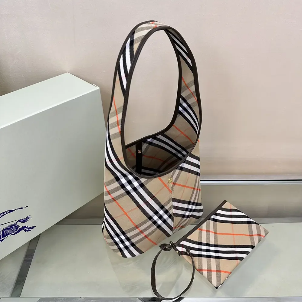 Burberry Small Check Shoulder Bag for Women