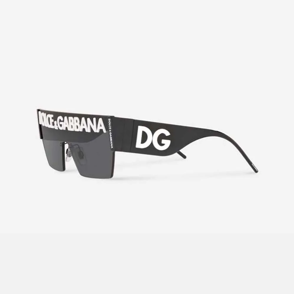 Dolce Gabbana D&G DG Logo Sunglasses for Women in Silver