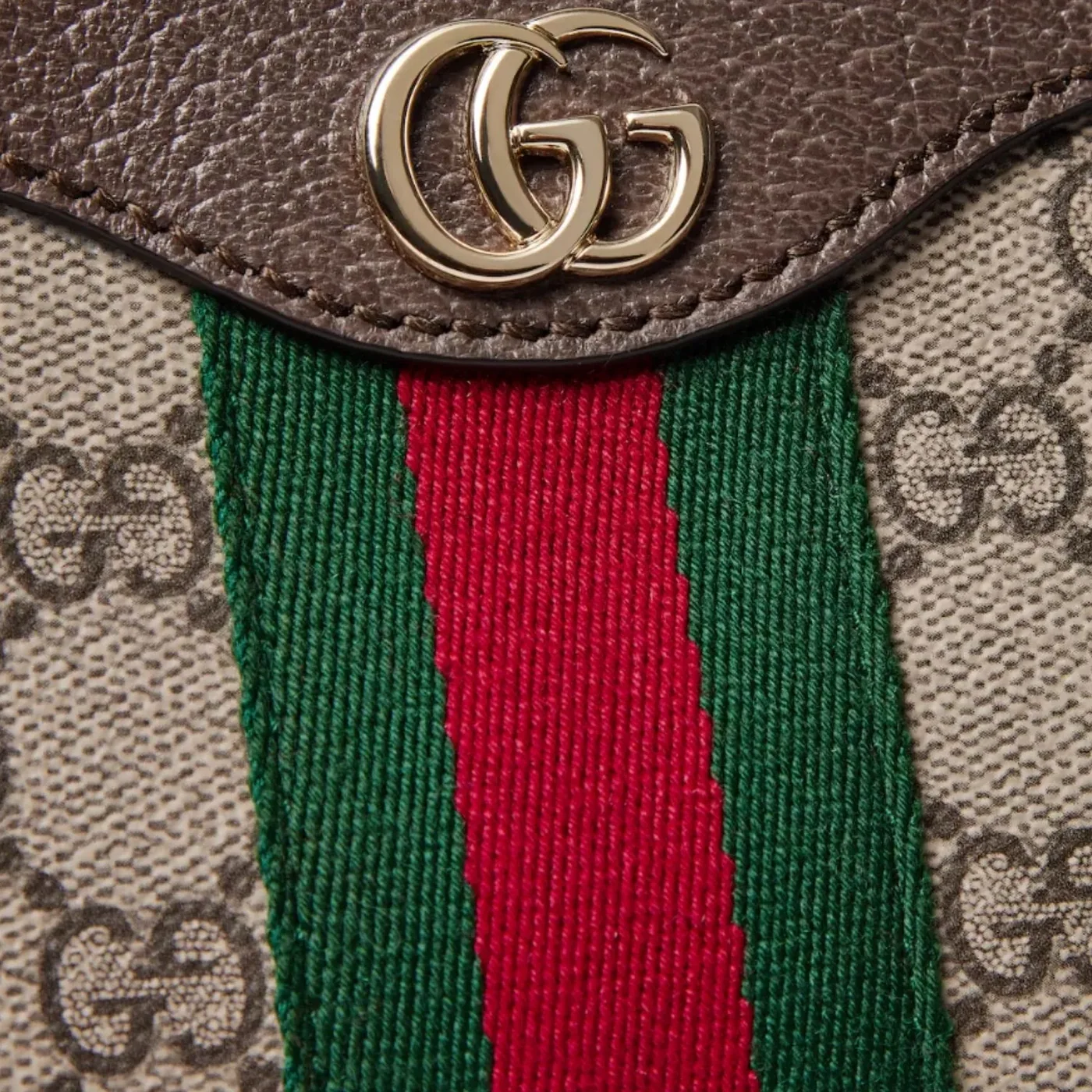 Gucci Ophidia Small Shoulder Bag in Beige Gold Hardware