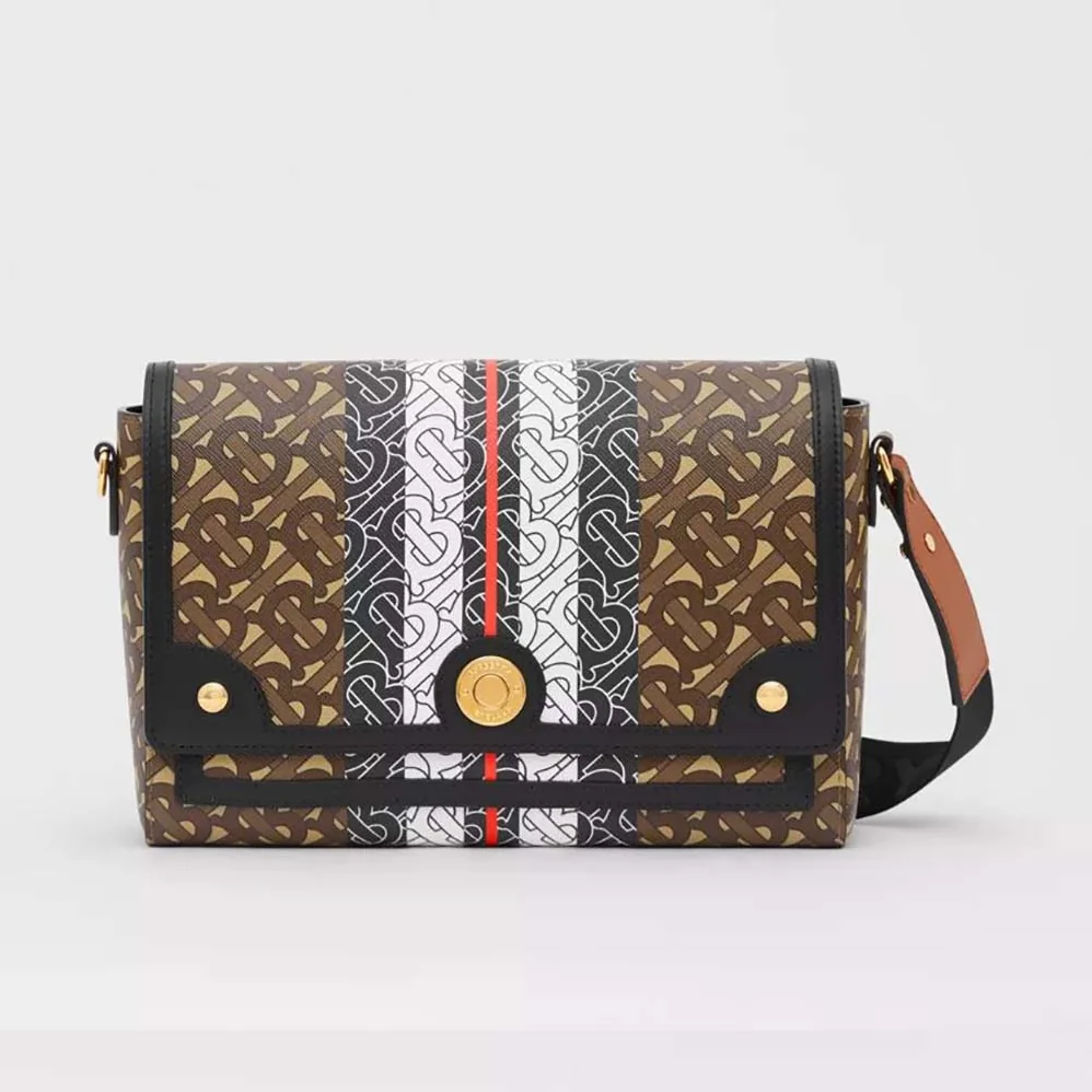 Burberry Monogram Stripe E for Women in canvas Note Crossbody Bag Burberry Monogram Stripe E for Women in canvas Note Crossbody Bag