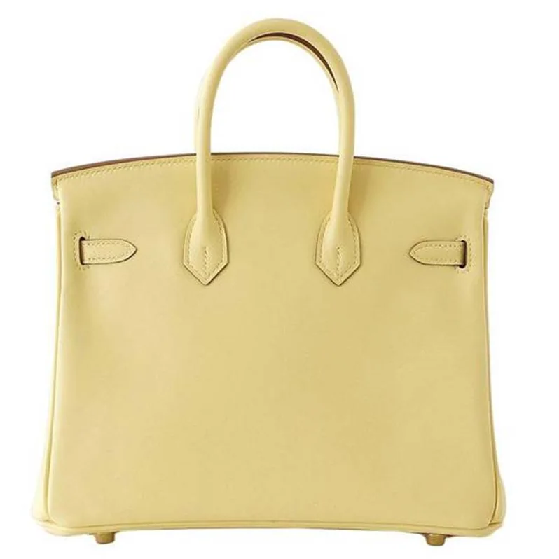 Hermes Birkin 25 Bag in Togo Leather with Gold Hardware in Yellow Hermes Birkin 25 Bag in Togo Leather with Gold Hardware in Yellow
