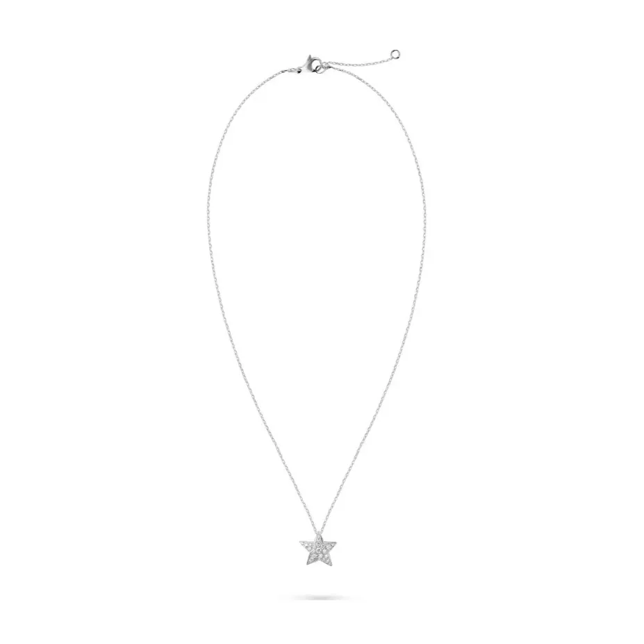 Chanel Comete Geode Necklace Silver Hardware