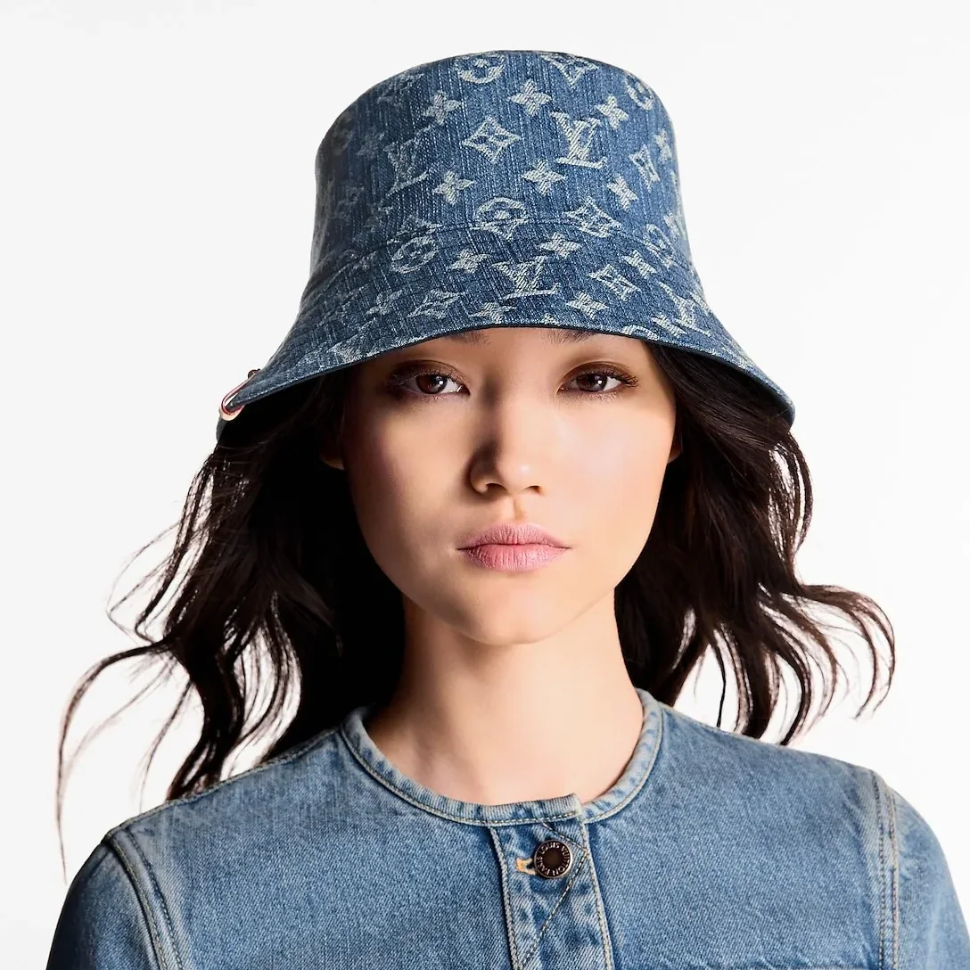 Louis Vuitton Denim Bucket Hat Blue