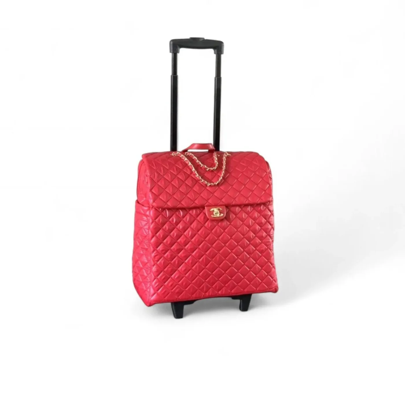 Chanel Classic Quilted Suitcase Red / Chanel Classic Quilted Suitcase Red /