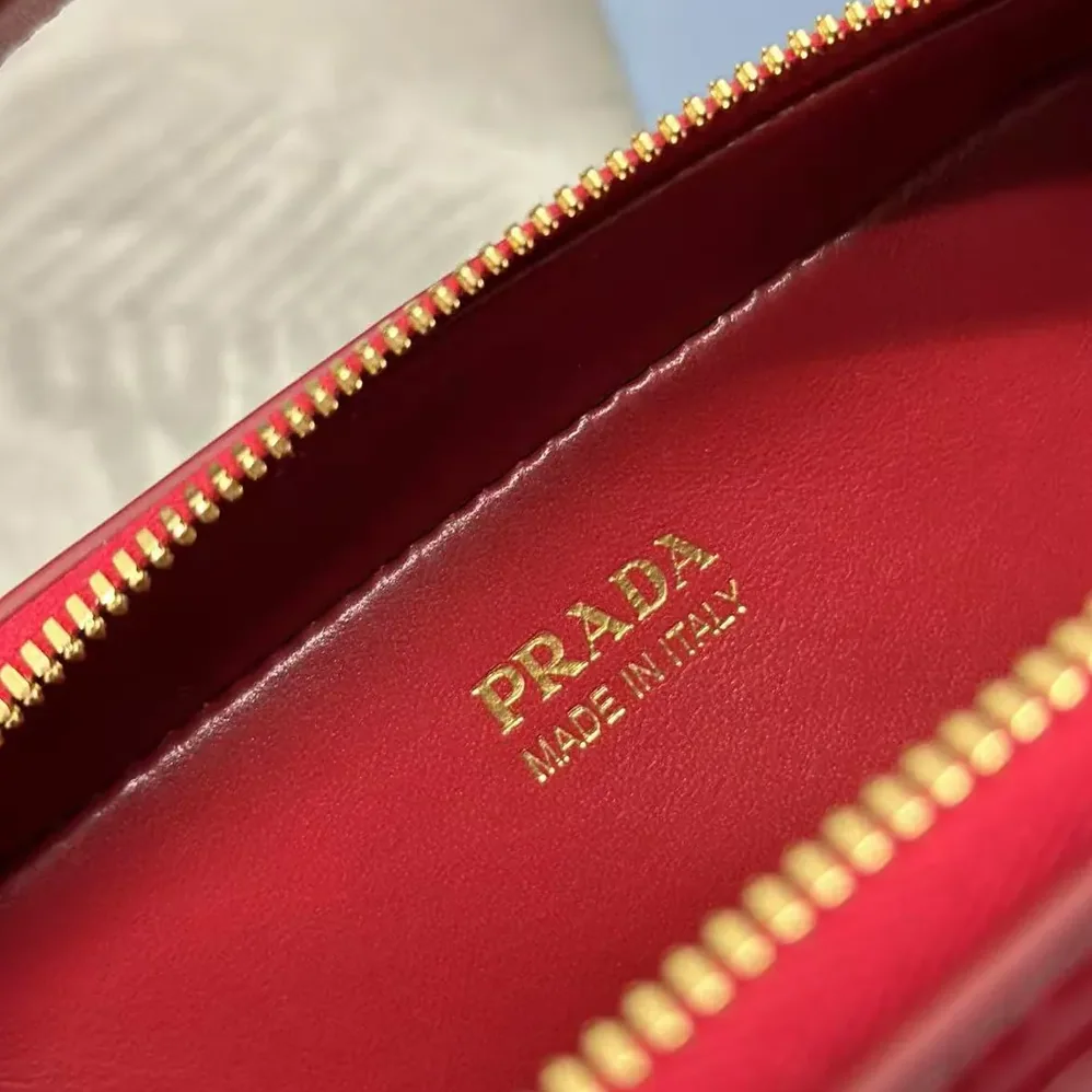 Prada Odette Patent Leather Mini-bag for Women in Red Prada Odette Patent Leather Mini-bag for Women in Red