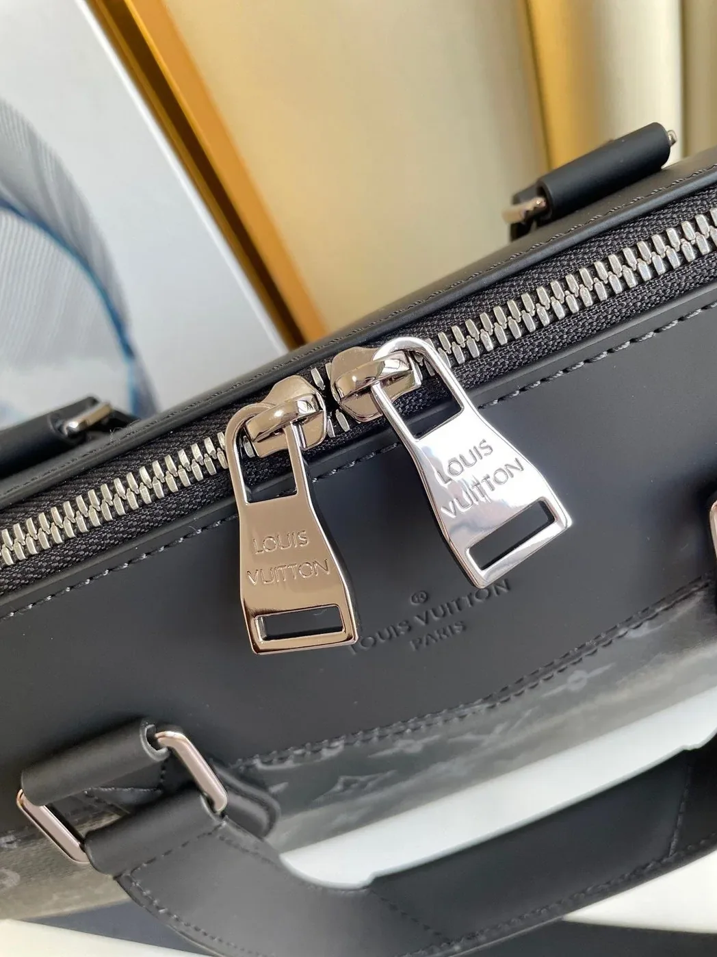 Louis Vuitton Briefcase Explorer Monogram Eclipse Canvas