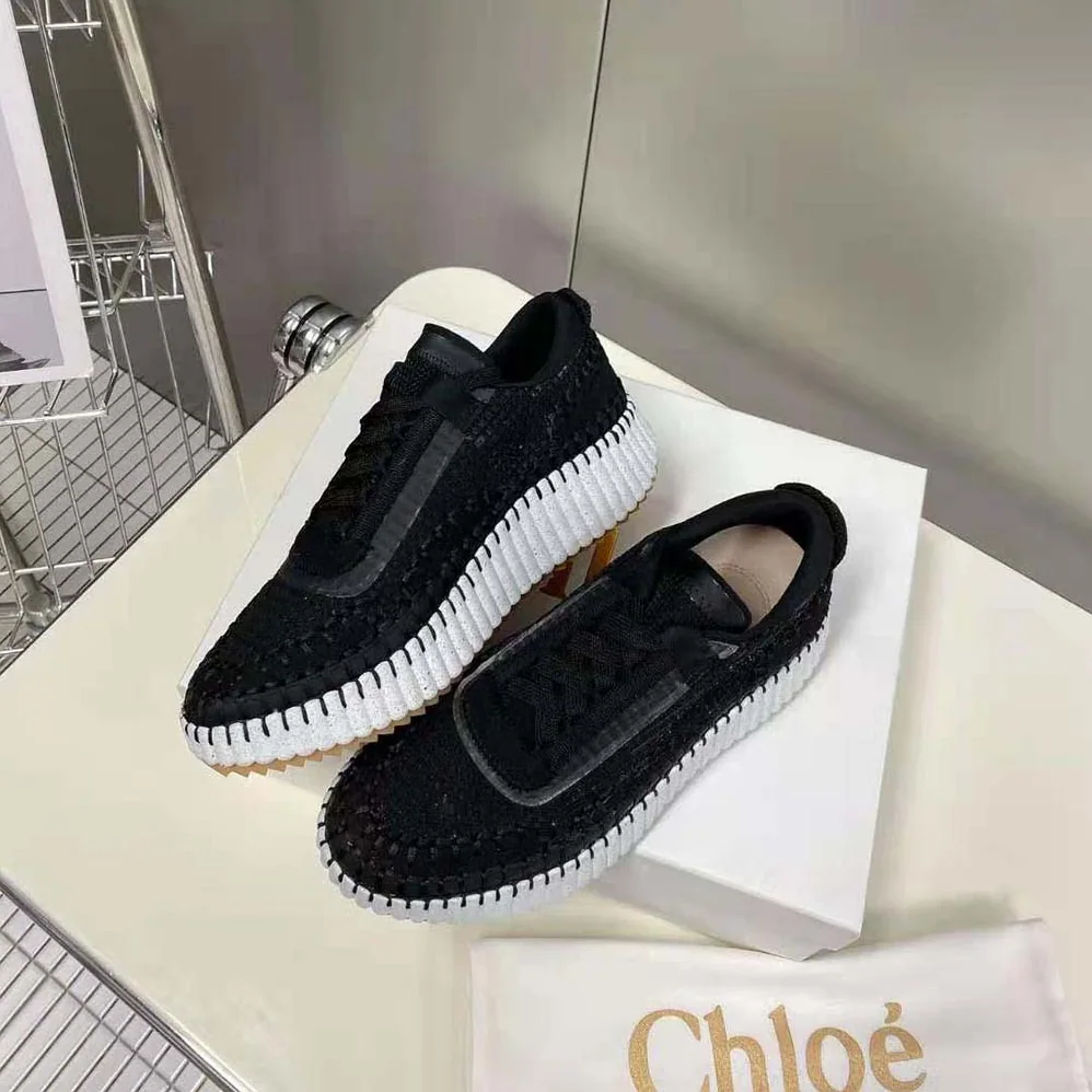 Chloe Nama Sneaker in Recycled Mesh for Women in Black Chloe Nama Sneaker in Recycled Mesh for Women in Black