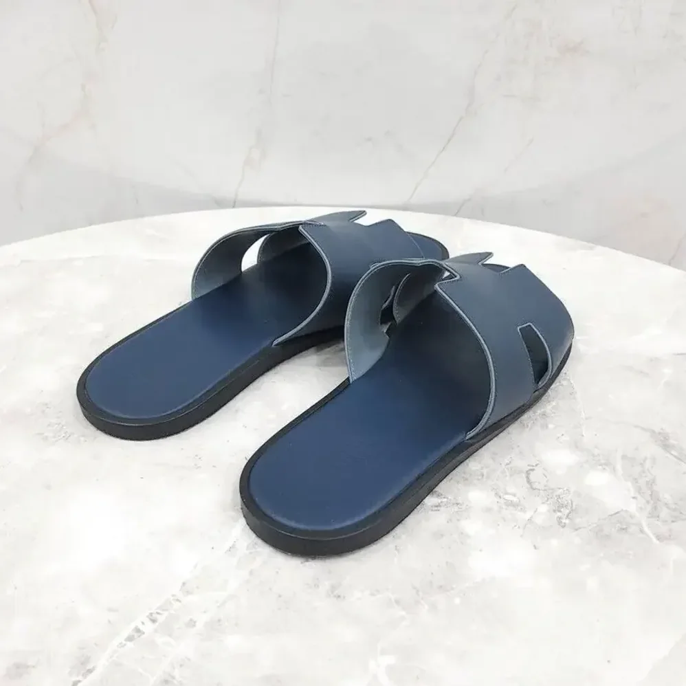 Hermes Izmir Sandal for Unisex in Navy